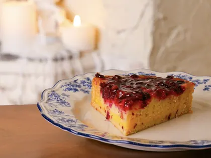 Анковский пирог с брусникой