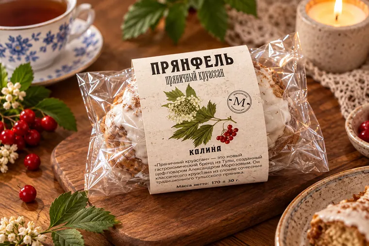 Прянфель Пряничный круассан с калиной