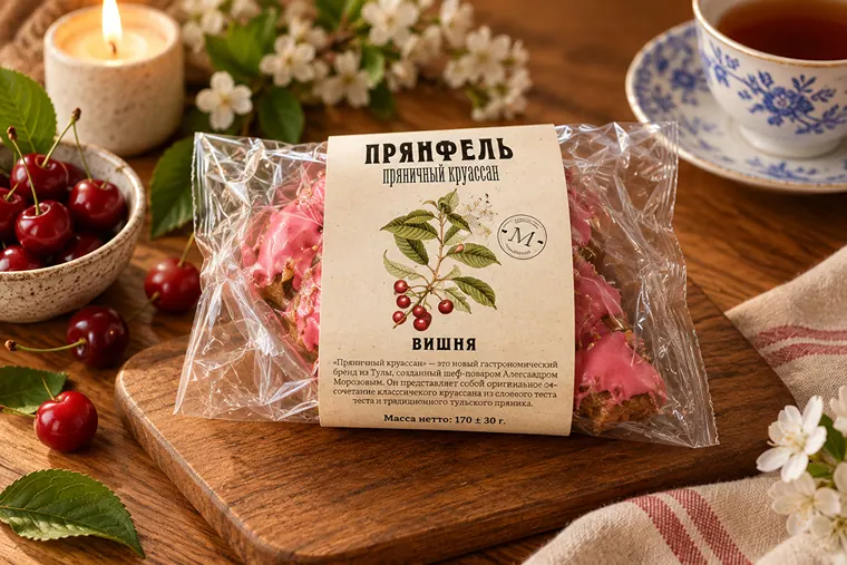 Прянфель Пряничный круассан с вишней